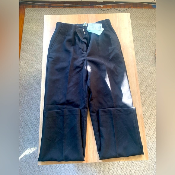 H&M slacks high waist US 4 EUR 36 black - Picture 1 of 2